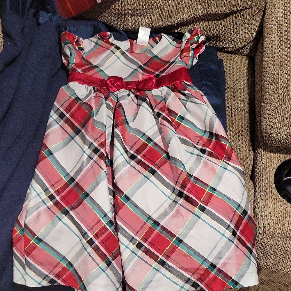 Gymboree Plaid Dress with Red and Blue Highlights